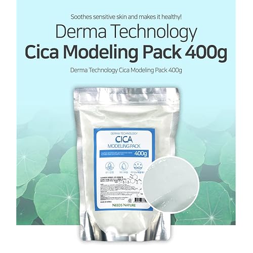 Modeling Mask with CICA for Face ? NEEDS NATURE | Soothing & Redness Relief Peel-Off Rubber Mask | Korean Skincare | Home Spa Treatment | 400g Powder Pack with Mixing Tools
