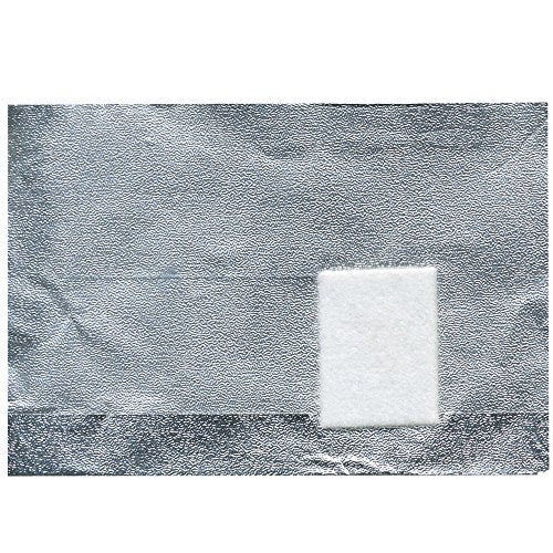 500 Count Gel Polish Removal Wraps - Embossed Foil & Cotton Pads for Nail Art Removal - 4" x 2.9" - Variation of THIS listing