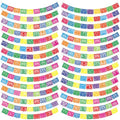 Kinlop 450 FT Mexican Fiesta Banners - Set of 30 Colorful Papel Picado Decorations