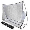 Standard 10x7 ft Golf Practice Net - Black Personal Driving Range for Indoor & Outdoor Use