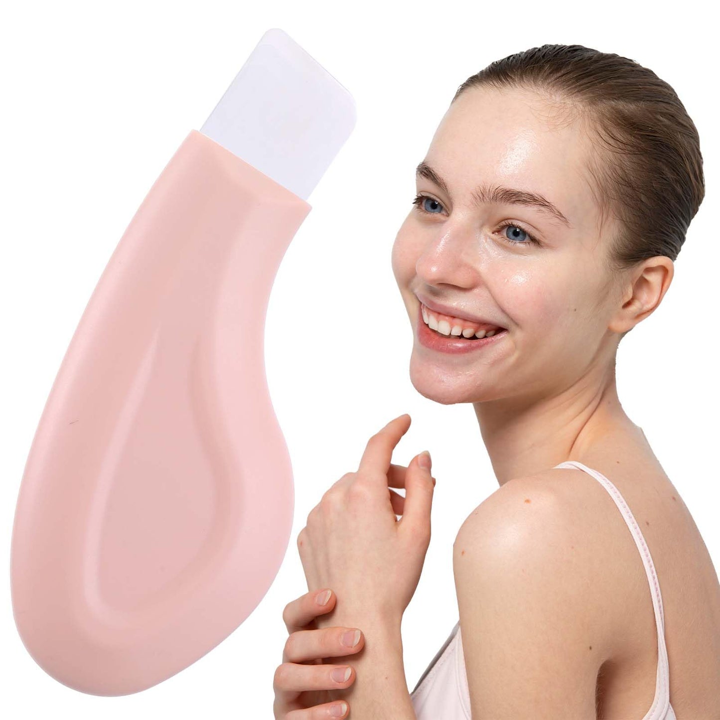 JIEYAO Blackhead Remover Tool, Silicone Nose Blackhead Scrubber Scraper Deep Clean Skin Spatulal Pore Cleaner for Men Women(Skin)