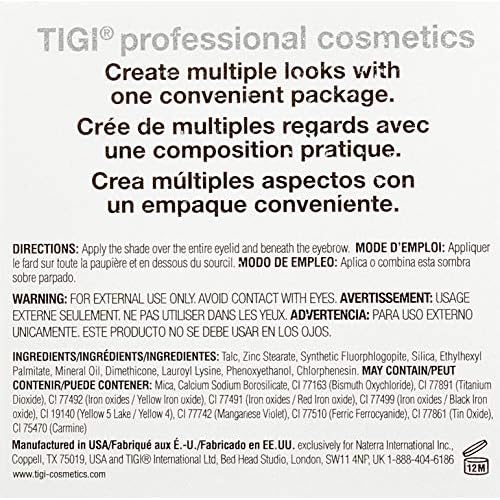 TIGI Cosmetics High Density Quad Eyeshadow, Posh, 0.32 Ounce