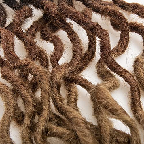 BEkjdiof Faux Locs Crochet Hair 24 Inch OT30/27, 6 Packs – Goddess Wavy Loc Braids