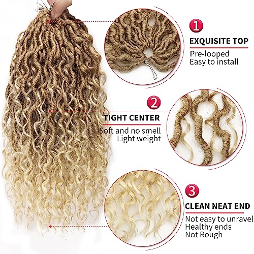 Goddess Locs Crochet Hair 12 Inch 27/613 River Goddess Locs – BEkjdiof
