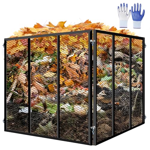 Large Metal Wire Mesh Compost Bin 172 Gallon Outdoor Black 37x37x30 Inches Variation of THIS listing