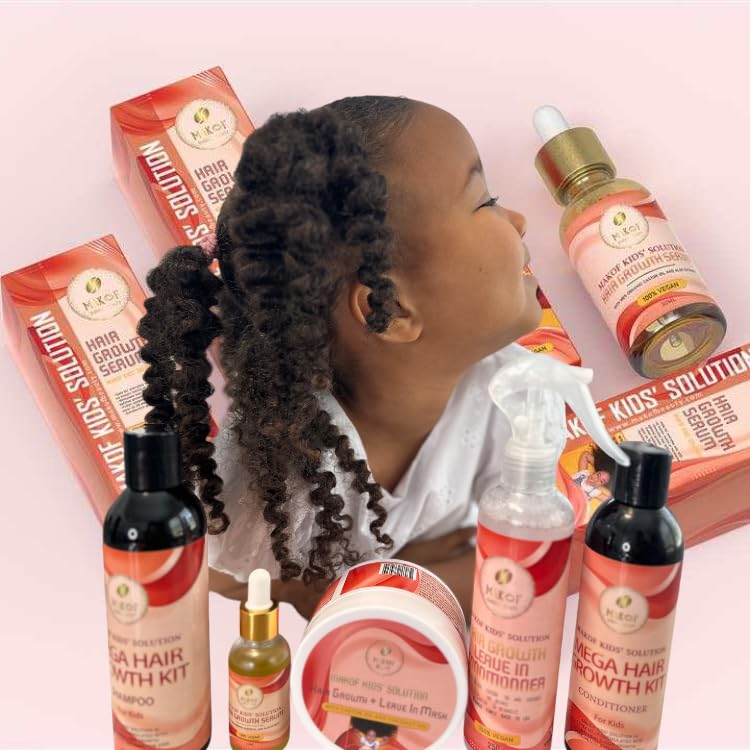 Kids Hair Growth Shampoo & Conditioner Set with Natural Oils - Nourishing & Hydrating