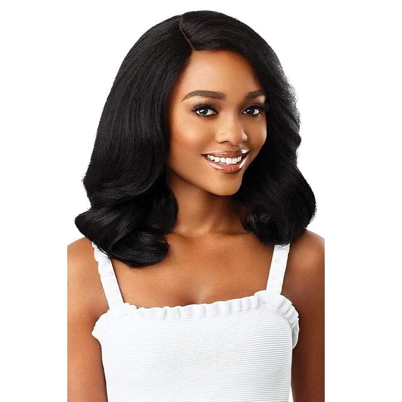 Outre EveryWear Synthetic HD Lace Front Wig - EVERY6, Jet Black