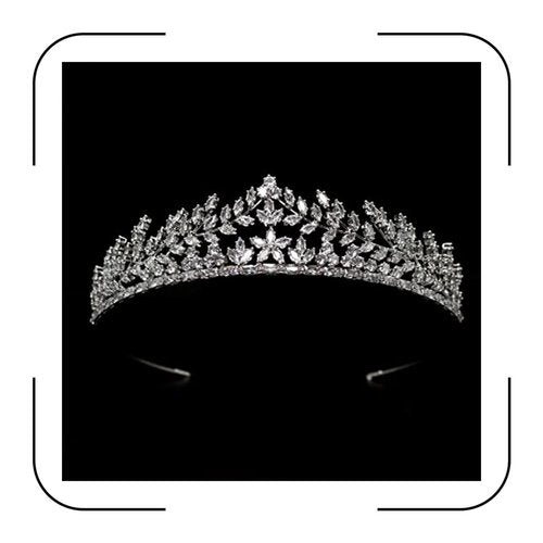 Sparkly Small Zircon Wedding Crowns and Tiaras for Women Cubic Zirconia Quinceanera Crown Sweet 16 Tiara Little Silver Gold Headband Crystal Headpieces Coronas Para 15 Anos Quinceaneras 2023 (Silver