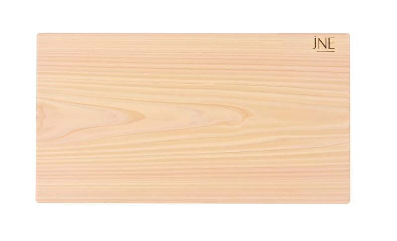Hinoki Cypress Cutting Board 17.3" x 9.5" x 1" - Reversible, No Joint, Solid One-Piece