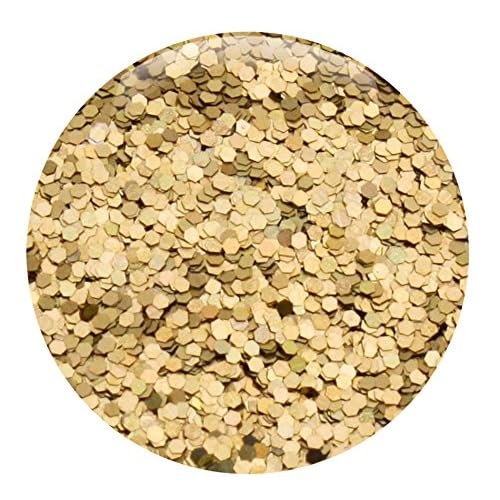 GLITTIES - (6PK) - Holographic Gold & Silver Glitter Kit - Solvent Resistant & Great for Nail Art Polish, Gels, Acrylics Supplies - Quality Glitter Made in the USA! - (60 Grams)