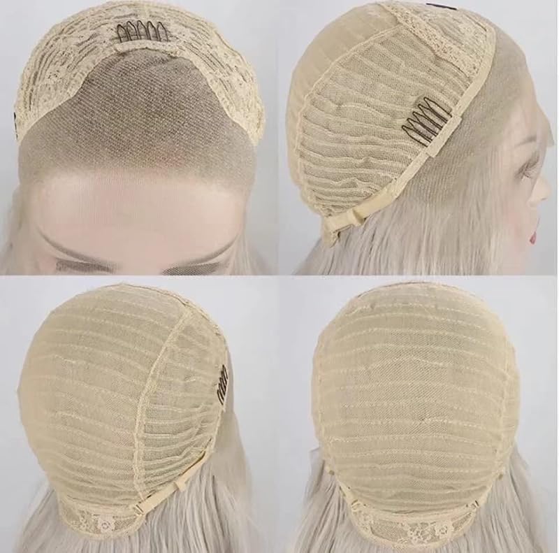 Blonde Long Wavy Synthetic Lace Front Wig with Middle Part - Golden Variation