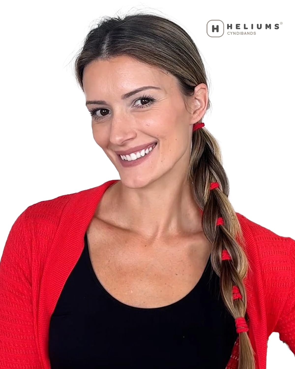 Heliums Small Soft Hair Ties - Blonde - 1 Inch Mini Nylon Bands, No Damage Ponytail Holders for Kids, Braids, and Thin Hair - 30 Count