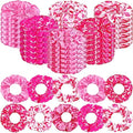 Breast Cancer Awareness Scrunchies Set - Pink Satin Hair Ties, 60pcs