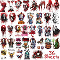 Halloween Temporary Tattoos, 36 Sheets Large Realistic Tattoos for Kids & Adults, Party Decoration Tattoos