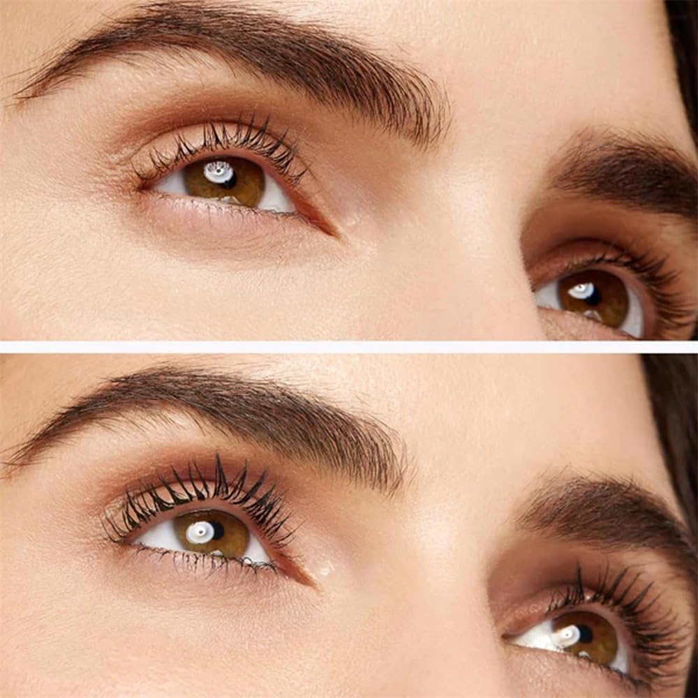 Yamlo Eme Mascara, Lengthening and Curling Mascara, Black & Brown Duo For Lash Makeup, Waterproof & Sweatproof Long Lasting Non-Smudged (2Pcs Black)