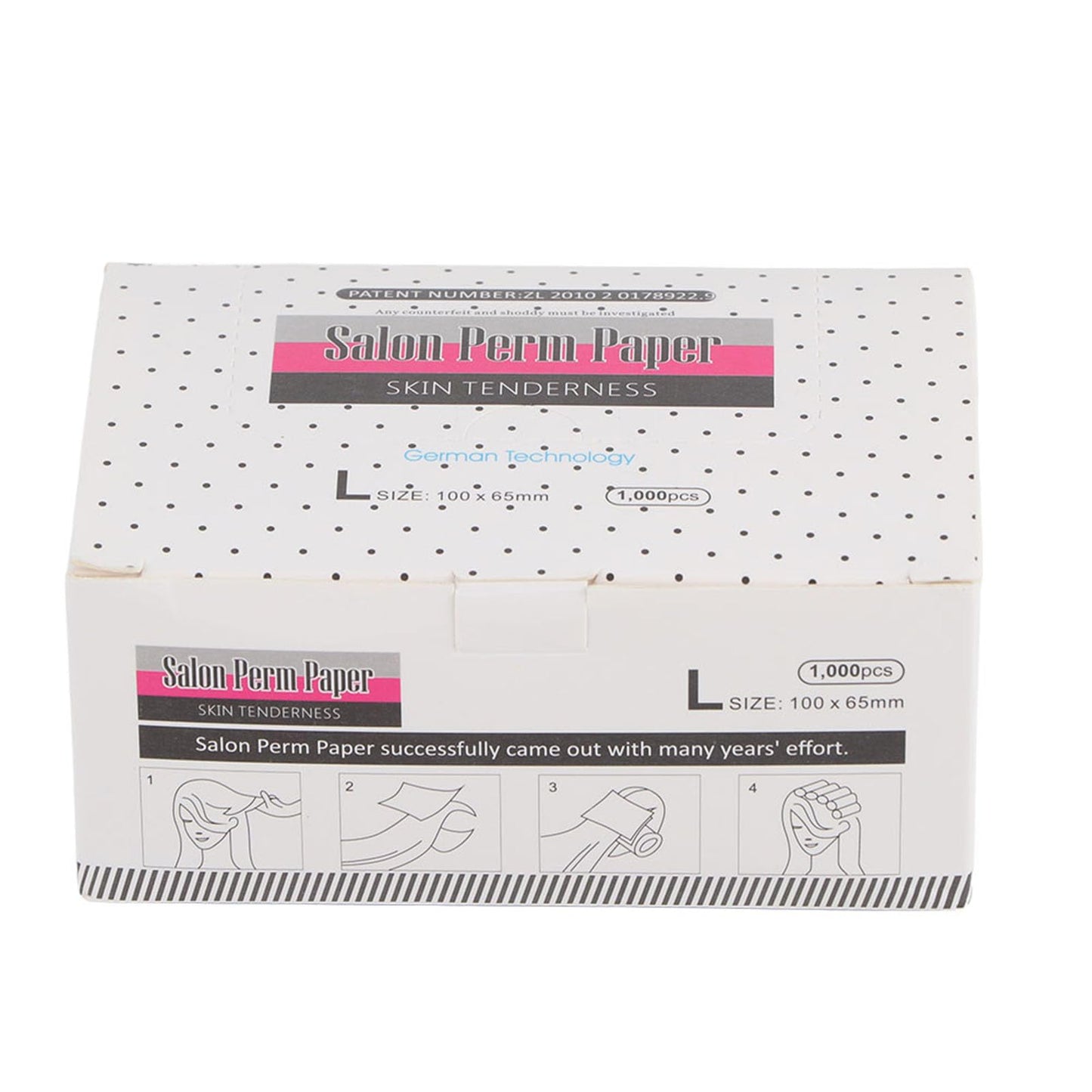 Chazcool Perm Papers, 1000 Sheets Breathable Hair Perm Paper, End Papers for Hair Salon Shop Professional Stylist Home Salon Tool