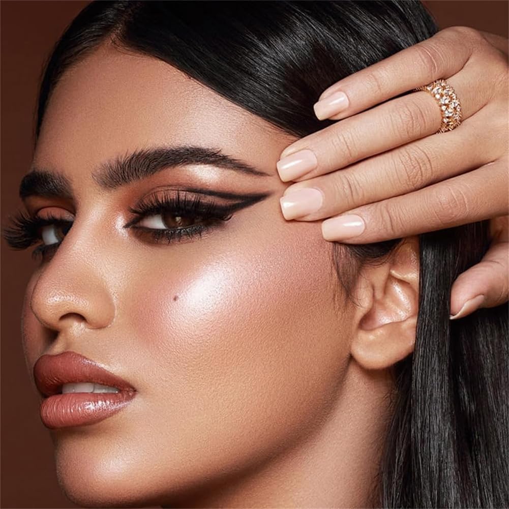 Lazy Eyeshadow Eyelash Patch, Lazy Eyeshadow and Lash Sticker, Eyeshadow Eyelashes Makeup Stickers, One-Second, Quick Makeup, Natural Curl, Waterproof, Long-Lasting, for Party Prom (5Pairs-H)