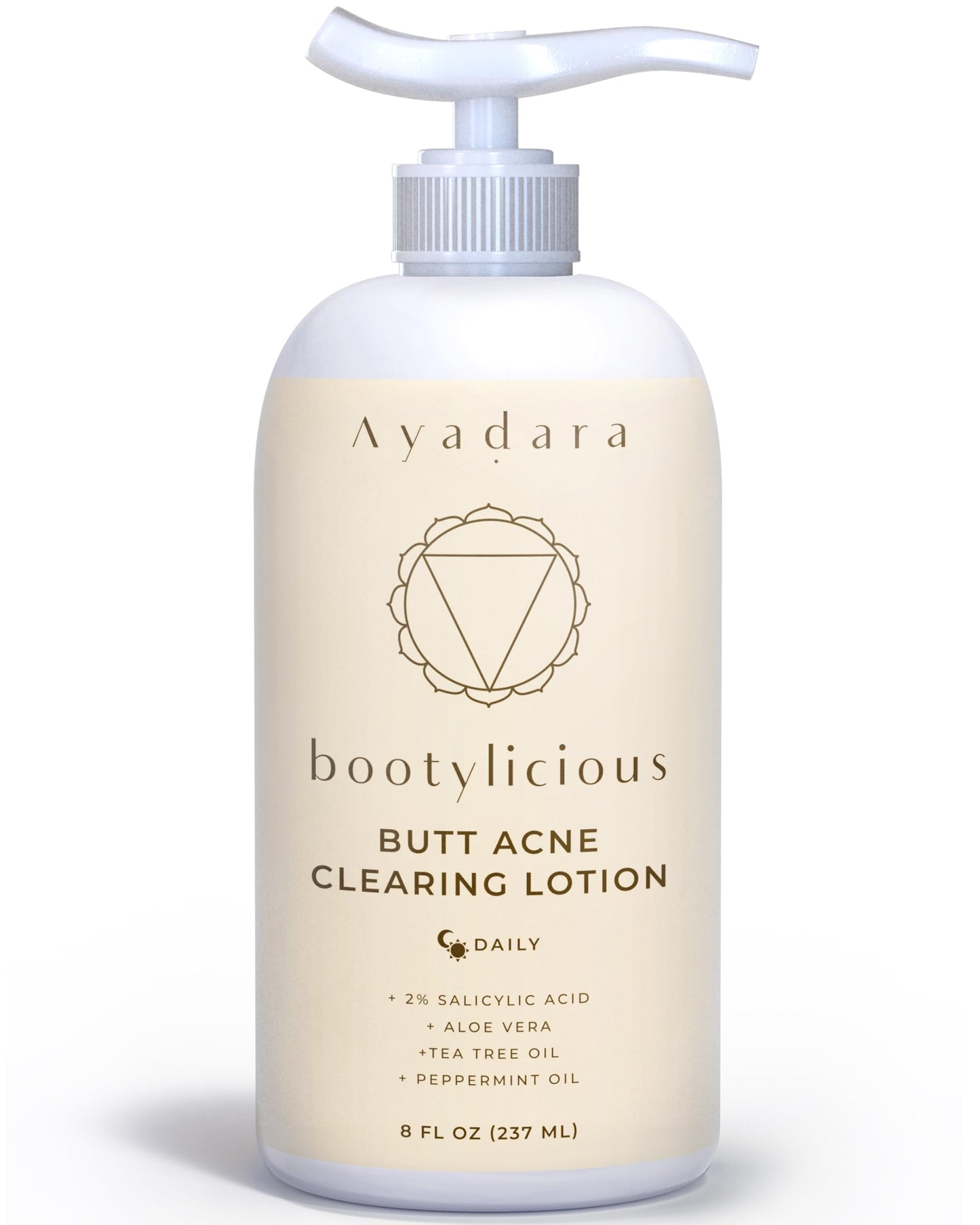 Ayadara Butt Acne Clearing Lotion, 8oz Butt Acne Cream with Salicylic Acid, Smoothing Butt Cream for Acne, Butt Acne Clearing Lotion for Women, Men, Teens, Chest and Back Acne Treatment, 90-Day Supply