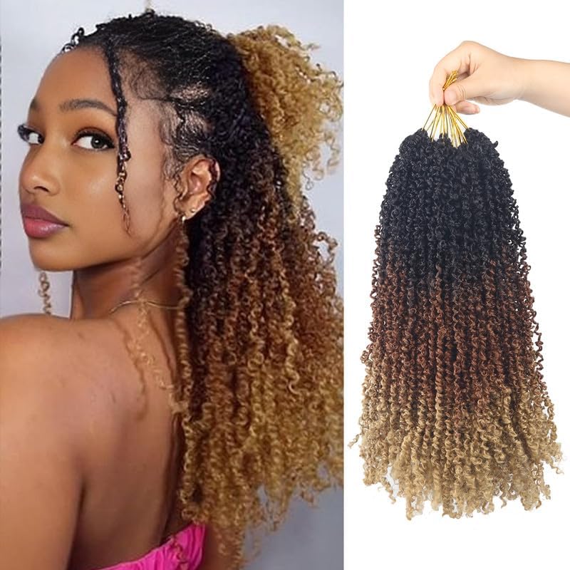 Yanky Twist Crochet Hair 9 Packs - 16 Inch Passion Twist Braids 1B-30-27 Variation of THIS Listing