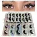 12mm Faux Mink Lashes 10 pairs Natural Thick Lashes Pack Fluffy Wholesale Fales Eyelashes