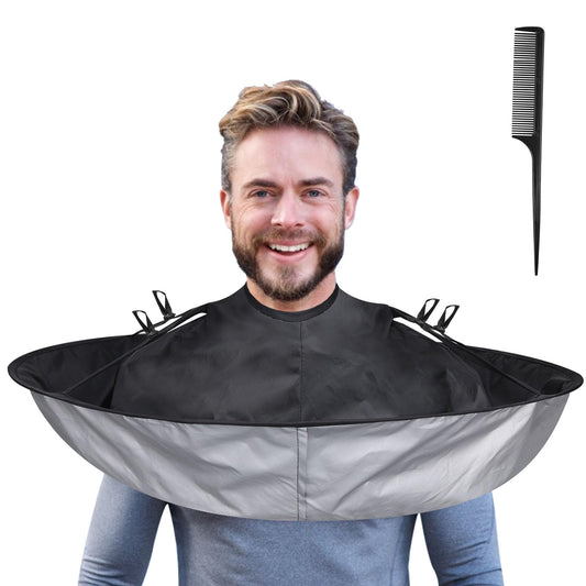 Lictin Hair Cloak - Black Waterproof Foldable Barber Cape Apron