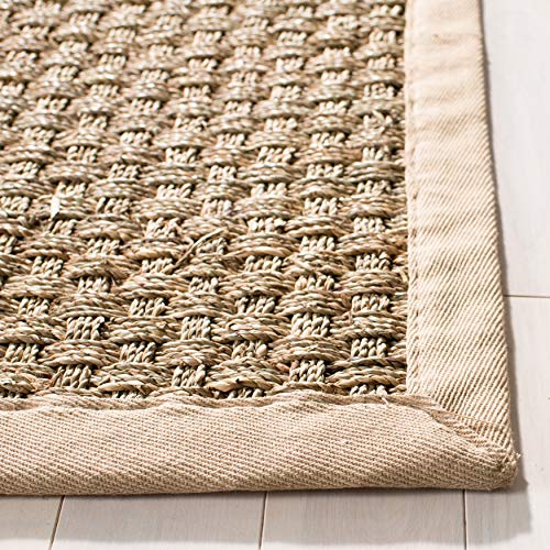 SAFAVIEH 2'6" x 8' Natural Fiber Seagrass Runner Rug – NF114A, Beige & Natural