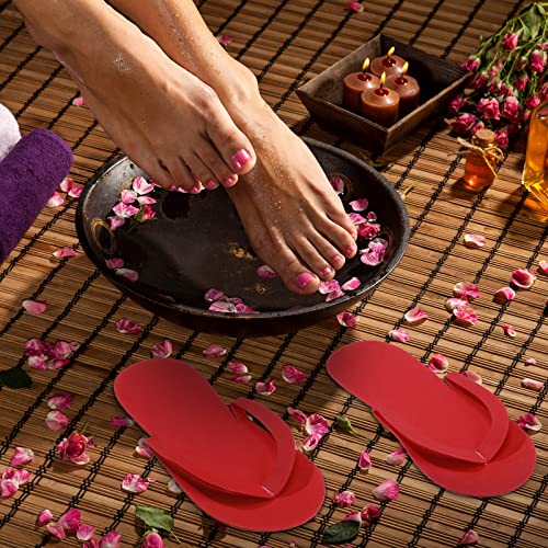 Janmercy 90 Pcs Pedicure Foam Disposable Slippers for Guests - Multi-Color