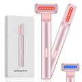 4-in-1 Light Therapy Wand for Face & Neck, Red Light + Microcurrent Eye Massager (2 Colors Led Light)