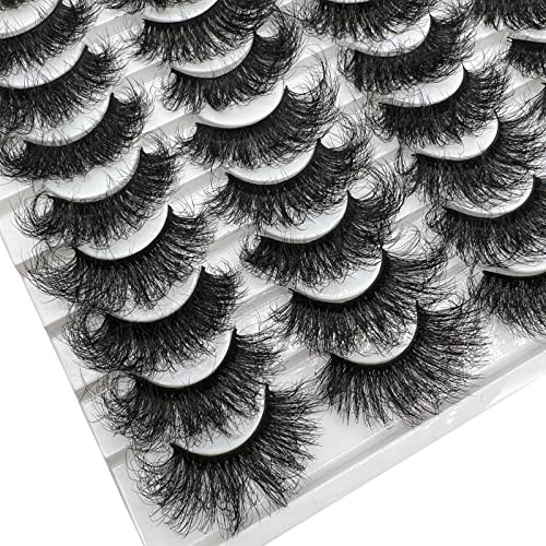 Mink Eyelashes Fluffy 20 MM 3D Thick Big Faux Mink Lashes Natural Look, Wholesale Cat Eye Dramatic Long 20MM Eye Lashes Pack