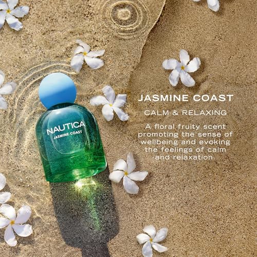 Nautica for Her Jasmine Coast Eau de Parfum 1.6 Fl Oz - Travel Size, Long Lasting, Floral Fruity Fragrance with Pear Jasmine & Musk - Variation of THIS listing