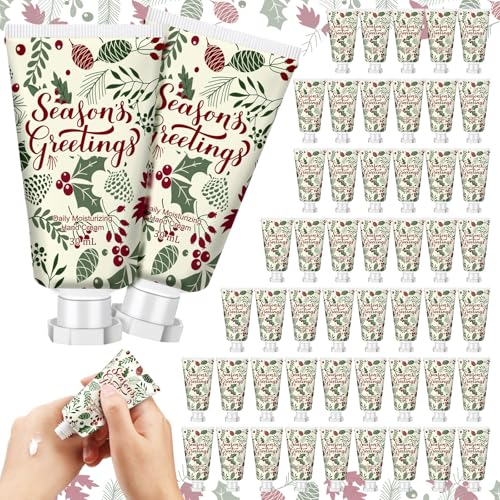 50 Pcs Christmas Hand Cream Gifts Bulk Leaves 1 oz Holiday Party Favors