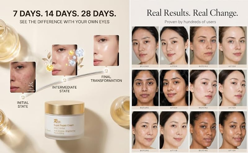 Super Repair Moisturizer with Vitamin C for Anti-Aging & Skin Brightening