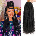 24 Inch Butterfly Locs Crochet Hair with Curly Ends - 6 Packs, Pre-Looped, Soft Faux Locs, Natural Style (1B# Variation of THIS listing)