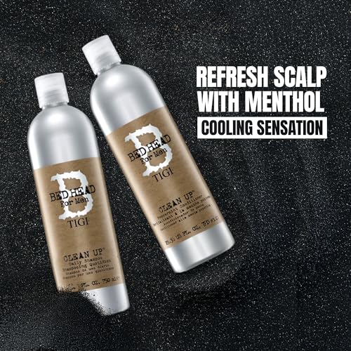 TIGI Bed Head Men Daily Invigorating Shampoo 25.36 fl oz - Deep Cleansing & Refreshing Menthol Formula
