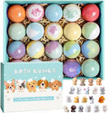 Multi-colored Kids Bath Bombs with Surprise Puppy Dolls - Organic 20 Pack