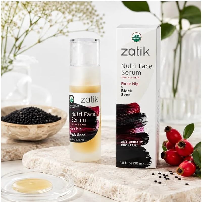 Zatik Naturals Nutri Face Serum Rose Hip & Black Seed 1 Fl Oz – Rose Hip & Black Seed