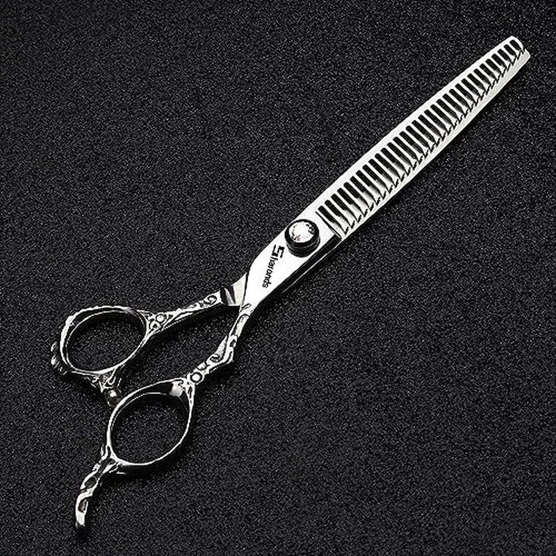6/7/8 Inch Professional Hair Clippers, Japan 440C Cobalt Alloy Hair Clippers, Hair Clipper for Weight Loss (7 Inch Thin Scissors-AA)