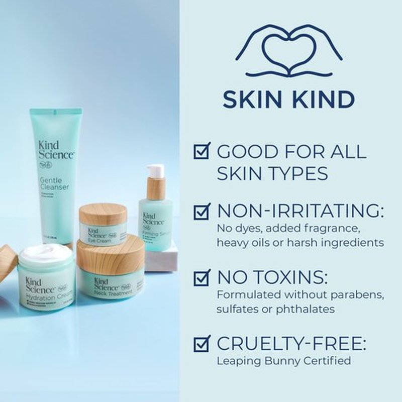 Kind Science by Ellen DeGeneres Gentle Face Cleanser - Face Wash for Women & Makeup Remover with Vitamin C - Facial Cleanser for Dry Skin - Paraben, Dye & Fragrance Free, 4.5 fl oz