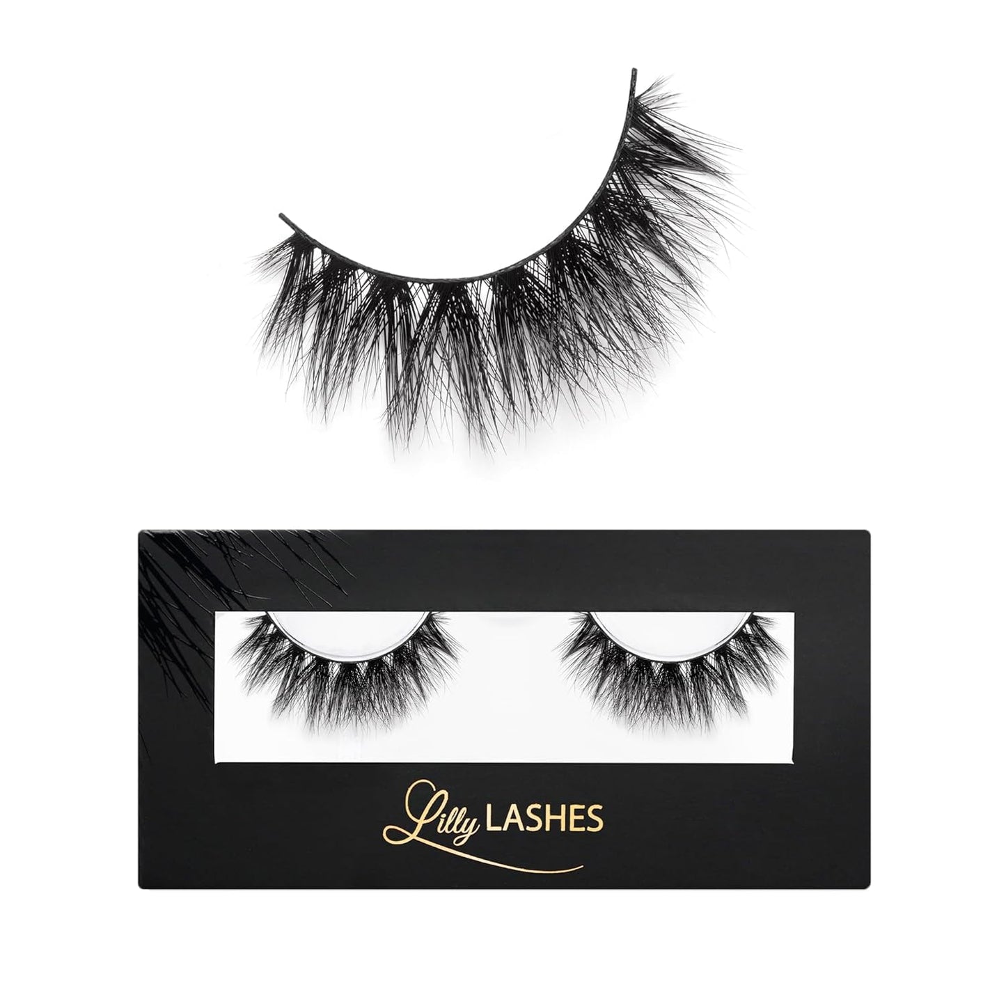 Miami Flare 3D Mink Lashes by Lilly Lashes | Reusable Wispy & Fluffy Strip Eyelashes