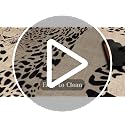 OJIA Pink Leopard Print 5x7 Washable Area Rug for Living Room, Soft & Non-Slip