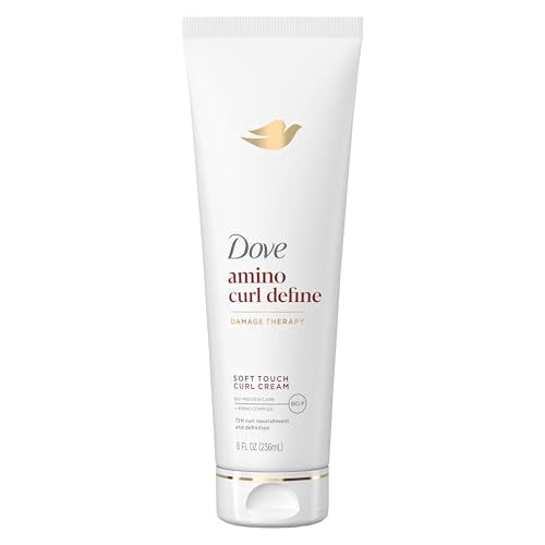 Dove Curl Cream Amino Curl for Curly, Coily Hair with Bio-Protein Care Technology + Amino Complex 8 Fl Oz