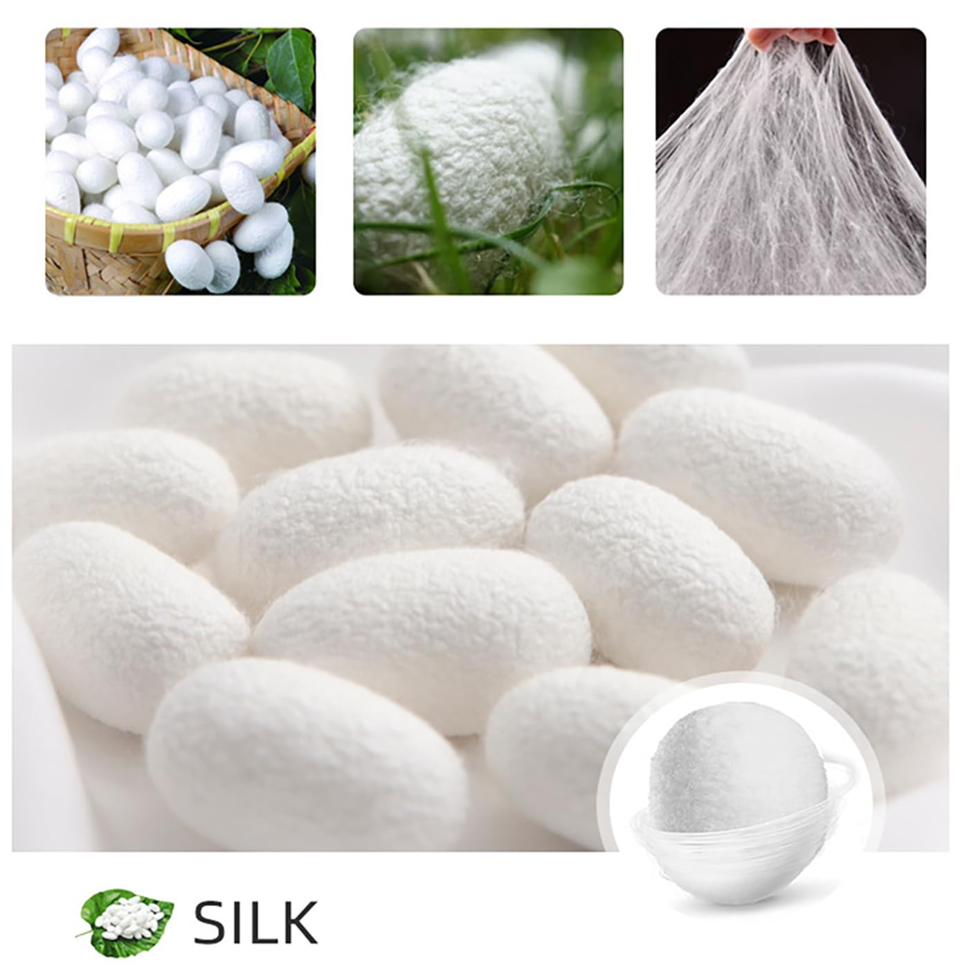 Glove Raw Silk, Gloves Exfoliating and Whitening for Women, Unclog Pores (2pair)