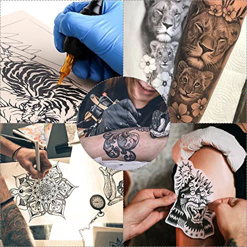 614Pcs Tattoo Practice Kit for Beginners with Fake Skin Sheets Ink Caps & Accessories