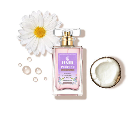Fedulili Hair Perfume for Women Long Lasting Pheromone, Hair Body Mist Spray Fragrance Essential Oil Odors Remove, Honey Infused Coconut Chamomile for Hydrating Shine, Alcohol Free, 50 ml