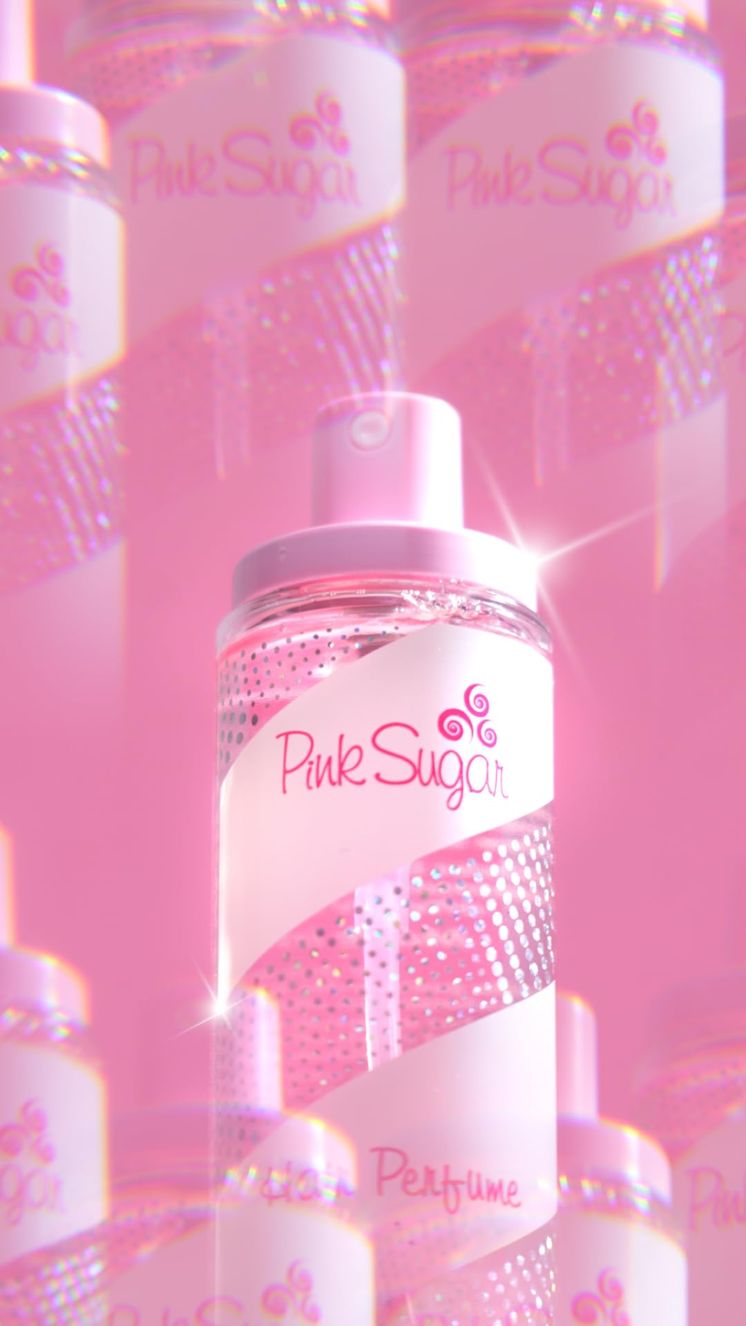 Pink Sugar Hair Perfume for Women, Body Mist Fragrance, Floral + Fruity, Notes of Raspberry, Cotton Candy, and Vanilla, Sweet and Light Scent, 3.38 Fl. Oz