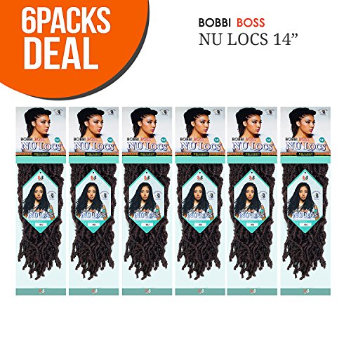 Synthetic Crochet Braids with African Roots Nu Locs 14 Inches - 6 Pack
