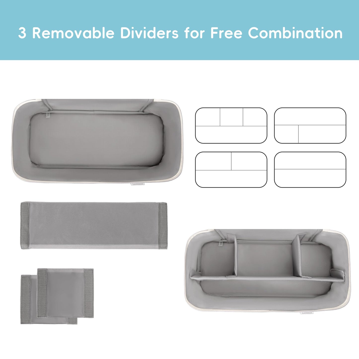 Lexeeco Travel Carrying Case for Hair Dryer Shark Flexstyle Dyson Airwrap Brush Hair Accessories Tools Storage Bag for Revlon Hairdryer Styler Organizer (Beige)