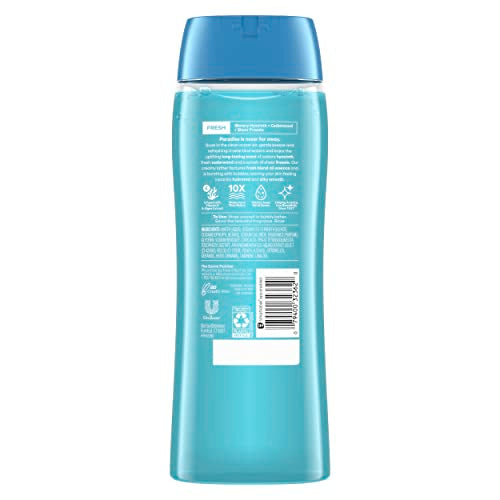 Suave Essentials Ocean Breeze Body Wash 6 Pack - Fresh Oil Blend, Vitamin E & Algae, Old Packaging