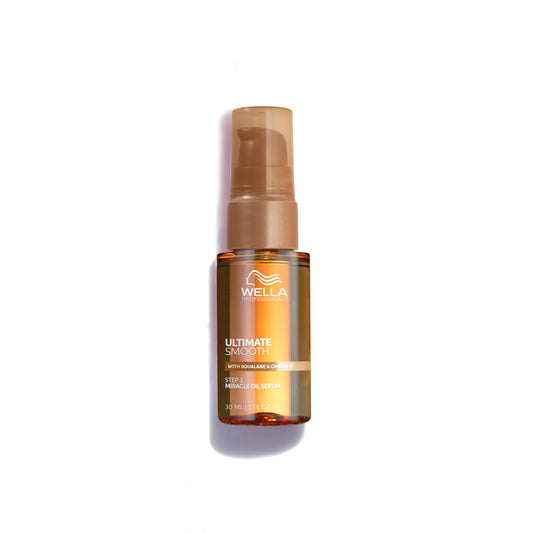 Wella Professionals ULTIMATE SMOOTH Miracle Oil Serum for Dry, Dull & Frizzy Hair | With Squalane & Omega 9 | 1 Fl Oz
