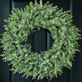 YXZZWL 32'' Artificial Eucalyptus Wreath with Seeds - Green Front Door Decor